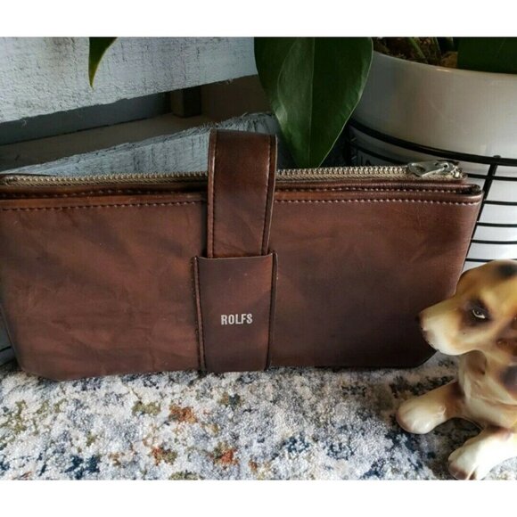 VINTAGE ROLFS NYC DEPARTMENT STORE FAUX LEATHER WALLET. Clutch . Wallet . Purse - Picture 10 of 12